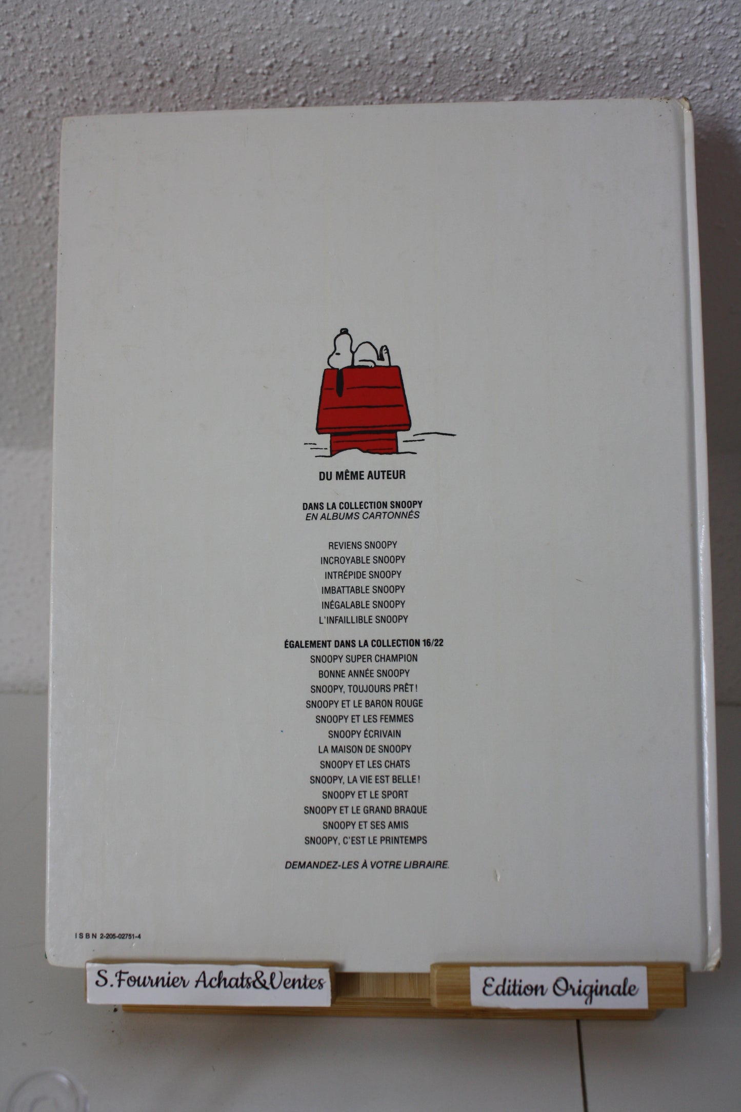 L’infaillible – Snoopy – Schulz – Dargaud – EO – 1984