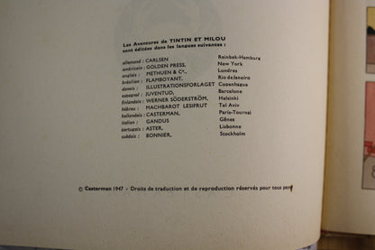 Le crabe aux pinces d’or – Tintin – Hergé – Casterman – Réédition – 1966 - B36