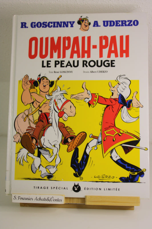 Le peau rouge – Oumpah pah – Goscinny Uderzo – Albert René – Réédition – 2012 – Livre de bibliothèque