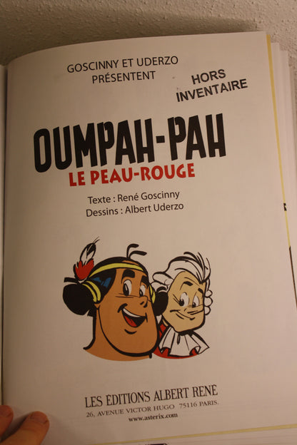 Le peau rouge – Oumpah pah – Goscinny Uderzo – Albert René – Réédition – 2012 – Livre de bibliothèque