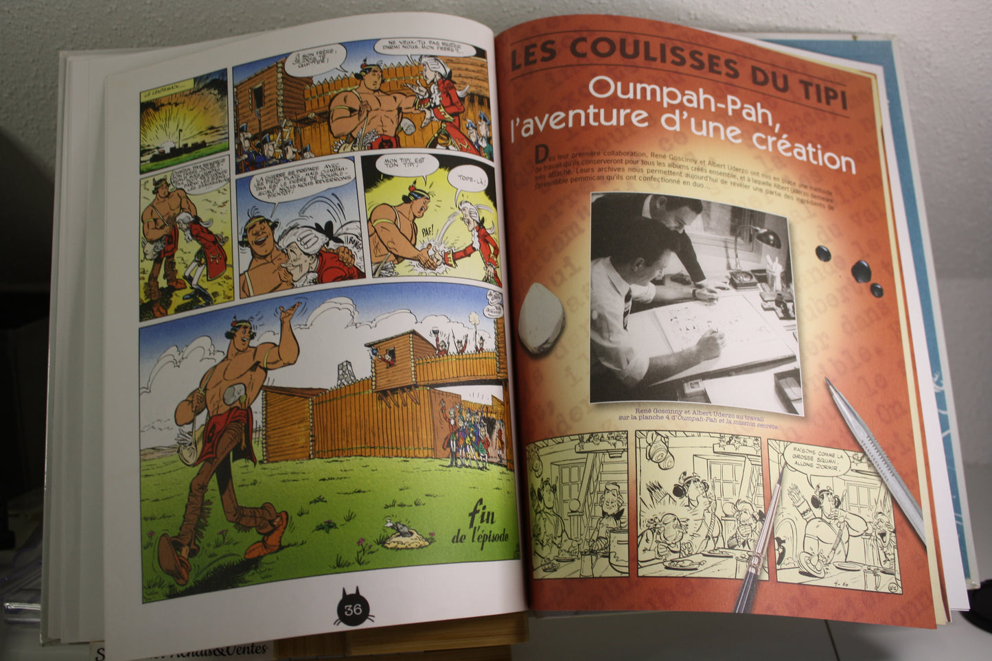 Le peau rouge – Oumpah pah – Goscinny Uderzo – Albert René – Réédition – 2012 – Livre de bibliothèque