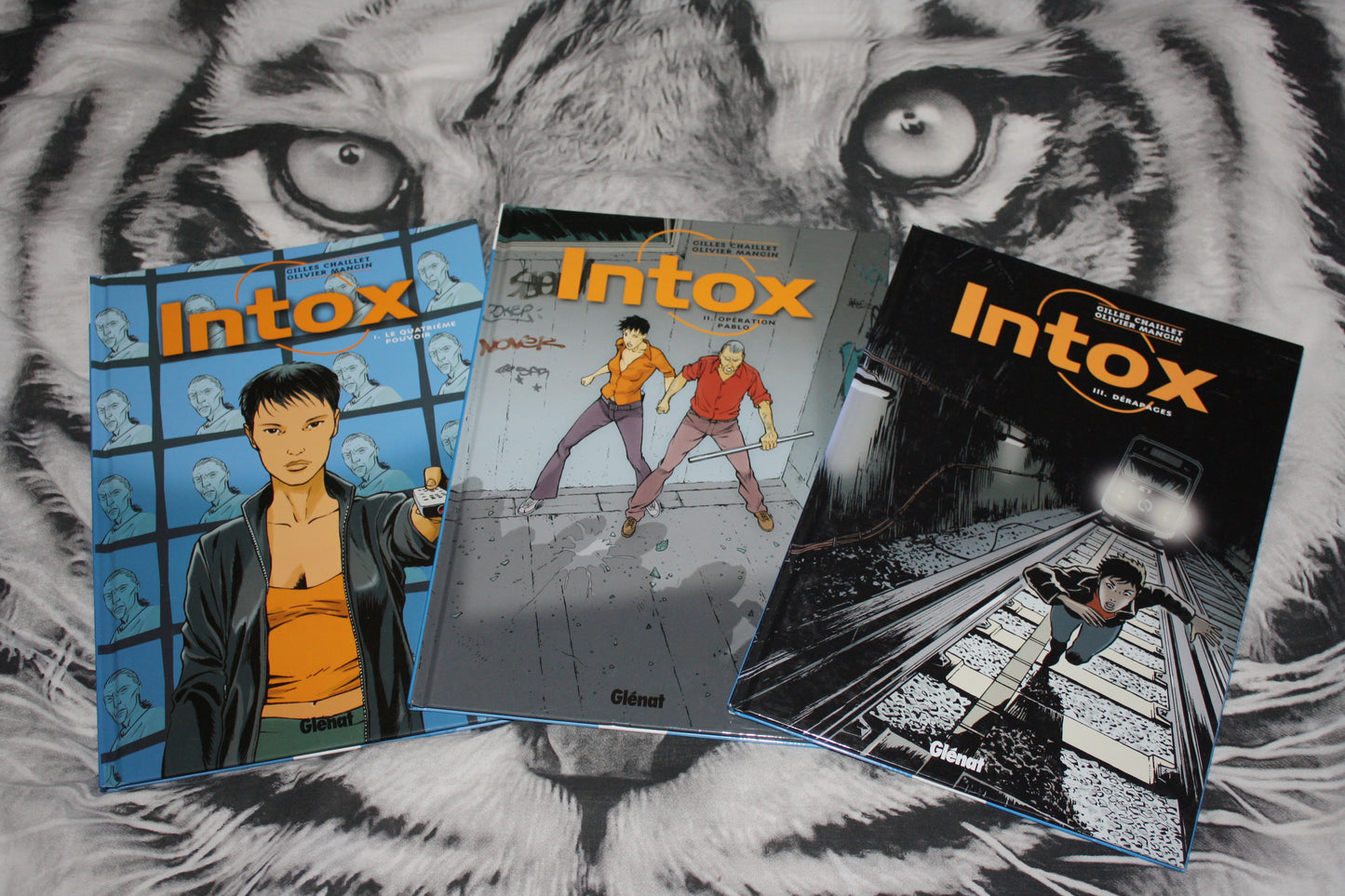 Tome1, 2 et 3 – Intox – Chaillet Mangin – Glénat – Lot 1 Rééd et 2 EO – 2004 à 2006