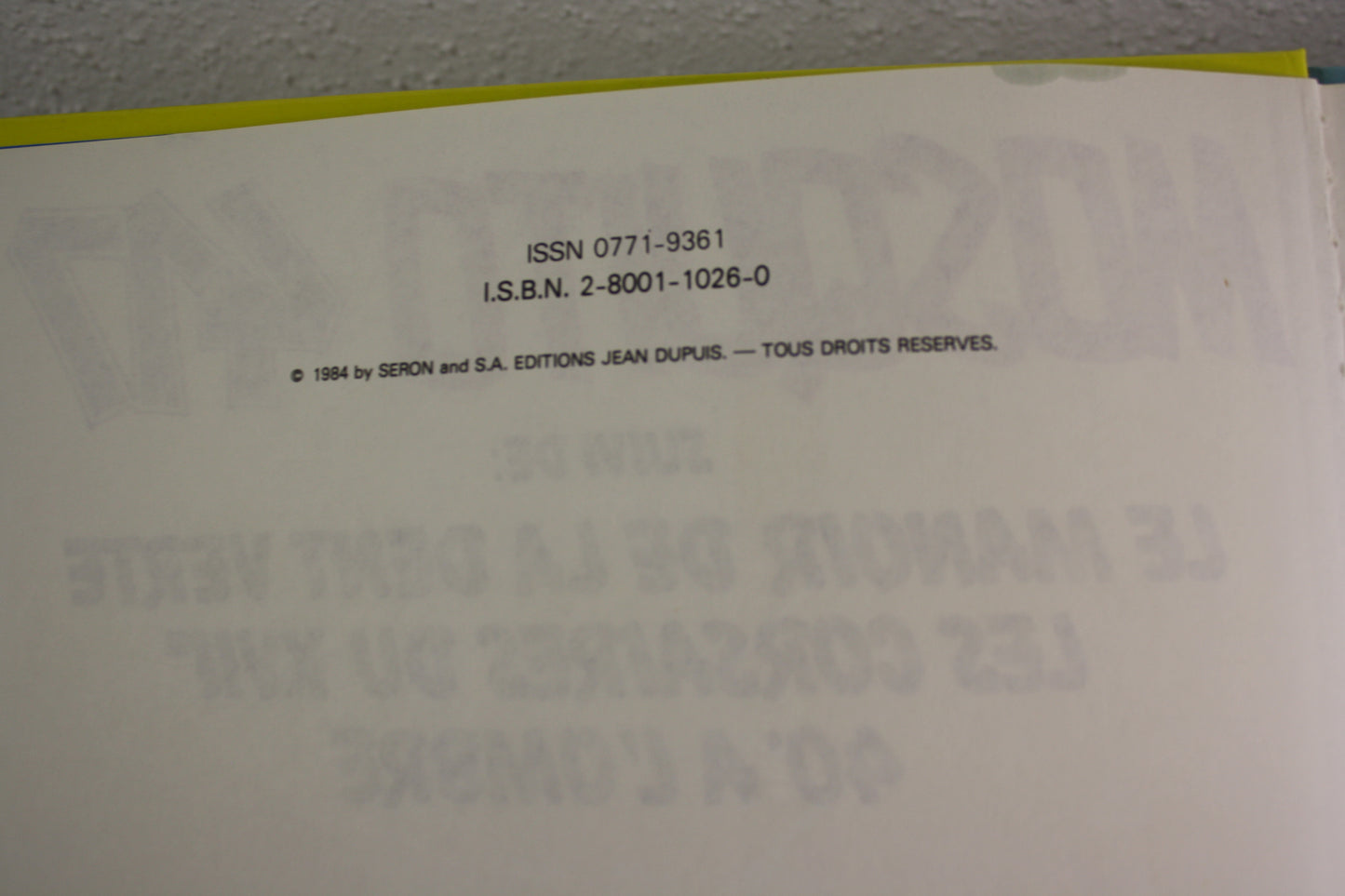 Mosquito 417 – Petits hommes – Seron Hao – Dupuis – EO – 1984