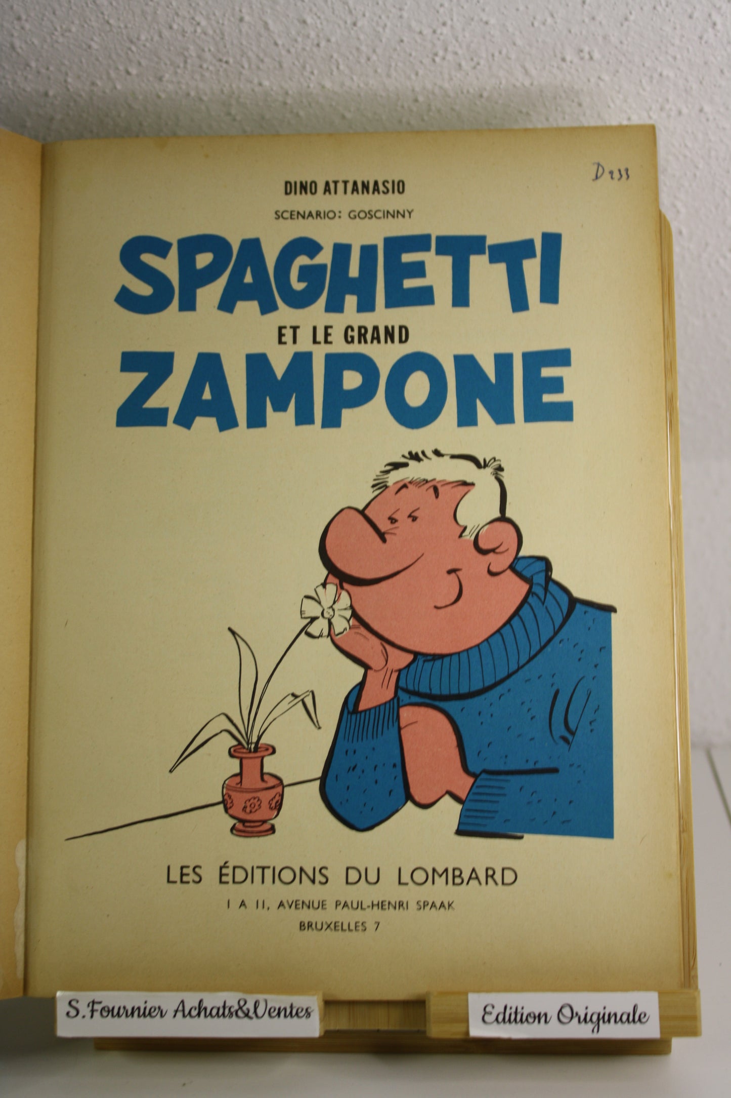 Spaghetti et le grand Zampone – Spaghetti – Dino Attanasio – Jeune Europe – EO – 1966
