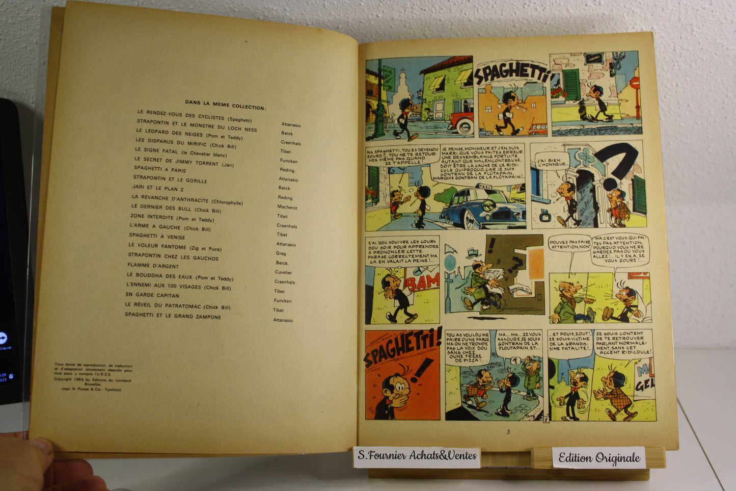 Spaghetti et le grand Zampone – Spaghetti – Dino Attanasio – Jeune Europe – EO – 1966