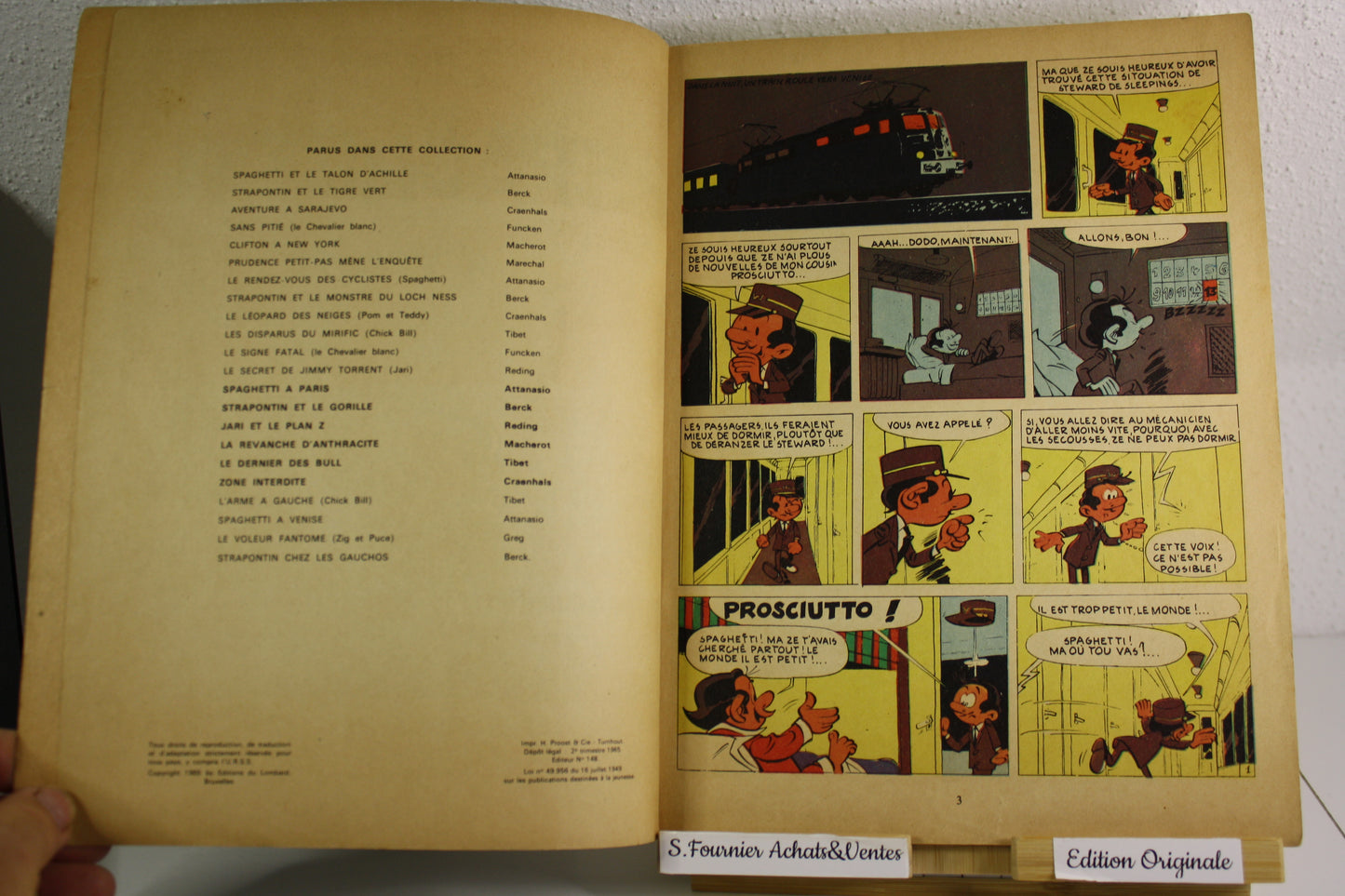 Spaghetti à venise – Spaghetti – Dino Attanasio – Jeune Europe (Lombard) – EO – 1965