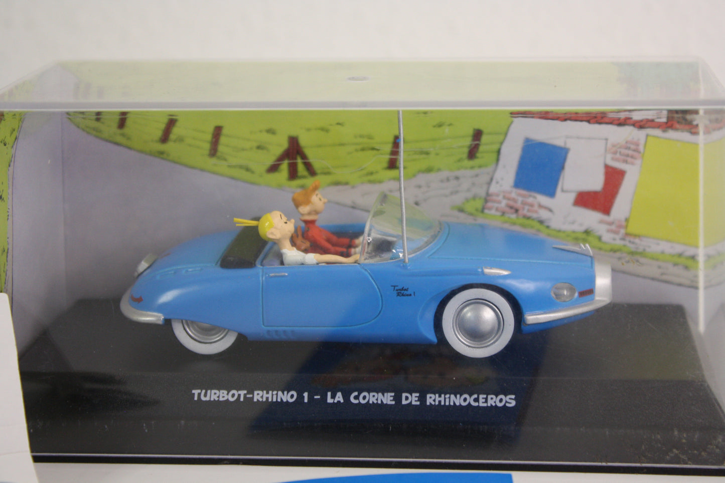 Voiture + pin’s Trubo-Rhino1 – Spirou – Franquin – Atlas – Objet dérivé – 2006