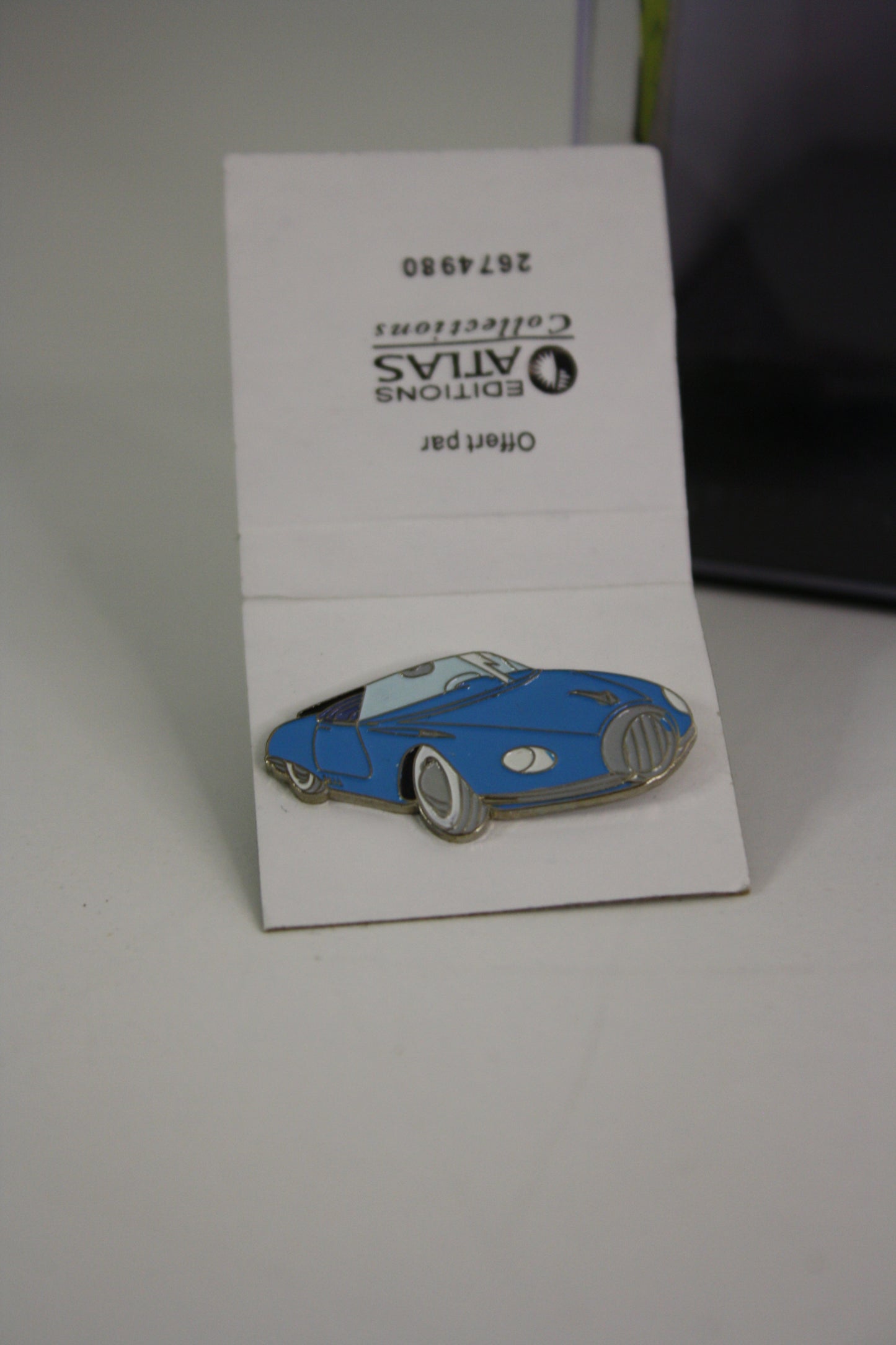 Voiture + pin’s Trubo-Rhino1 – Spirou – Franquin – Atlas – Objet dérivé – 2006