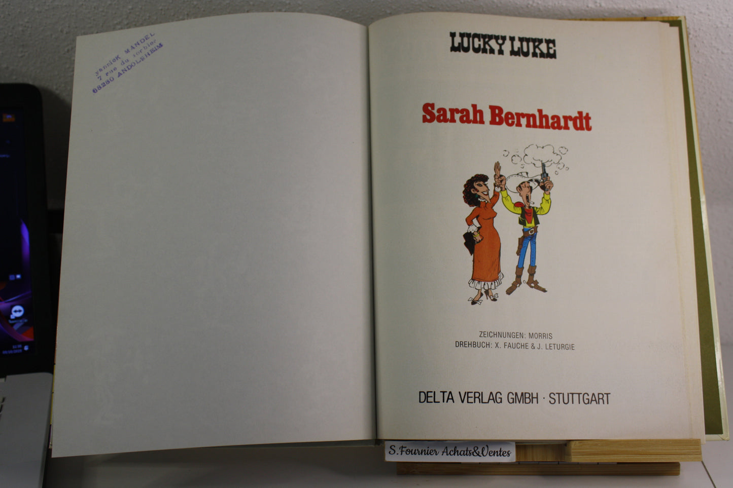 Sarah Bernardt – Lucky Luke – Morris Fauches Leturgie – Delta Verlag – EO – 1982 - En Allemand