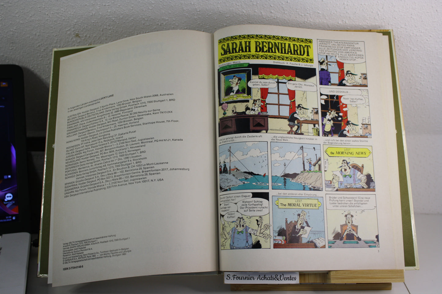Sarah Bernardt – Lucky Luke – Morris Fauches Leturgie – Delta Verlag – EO – 1982 - En Allemand