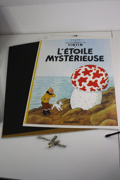 Poster « L’étoile Mystérieuse » 30X40cm – Tintin - Poster – X – Objet dérivé – Sans date