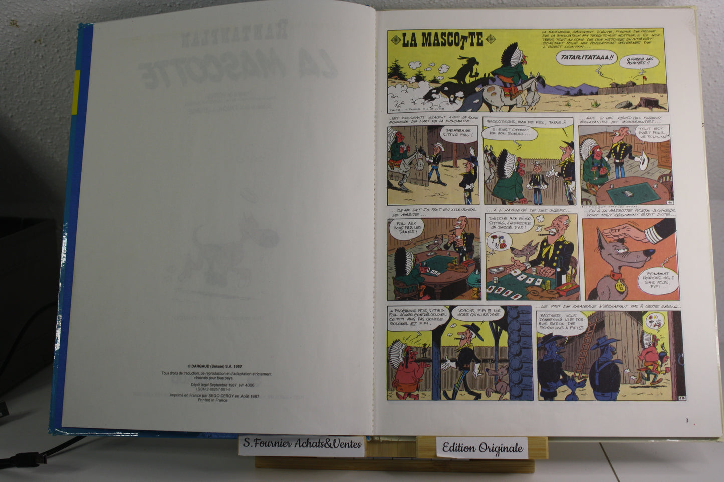 La Mascotte – Rantanplan – Morris, Fauche Leturgie – Dagaud – EO – 1987 - Satifaisant