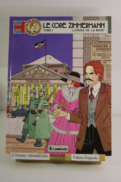 Le code Zimmermann – Victor Sackville – Carin Rivière Borile – Lombard – EO – 1986