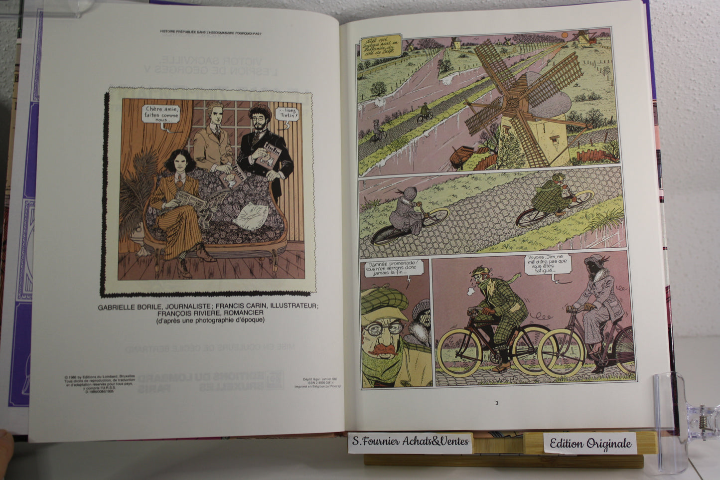 Le code Zimmermann – Victor Sackville – Carin Rivière Borile – Lombard – EO – 1986