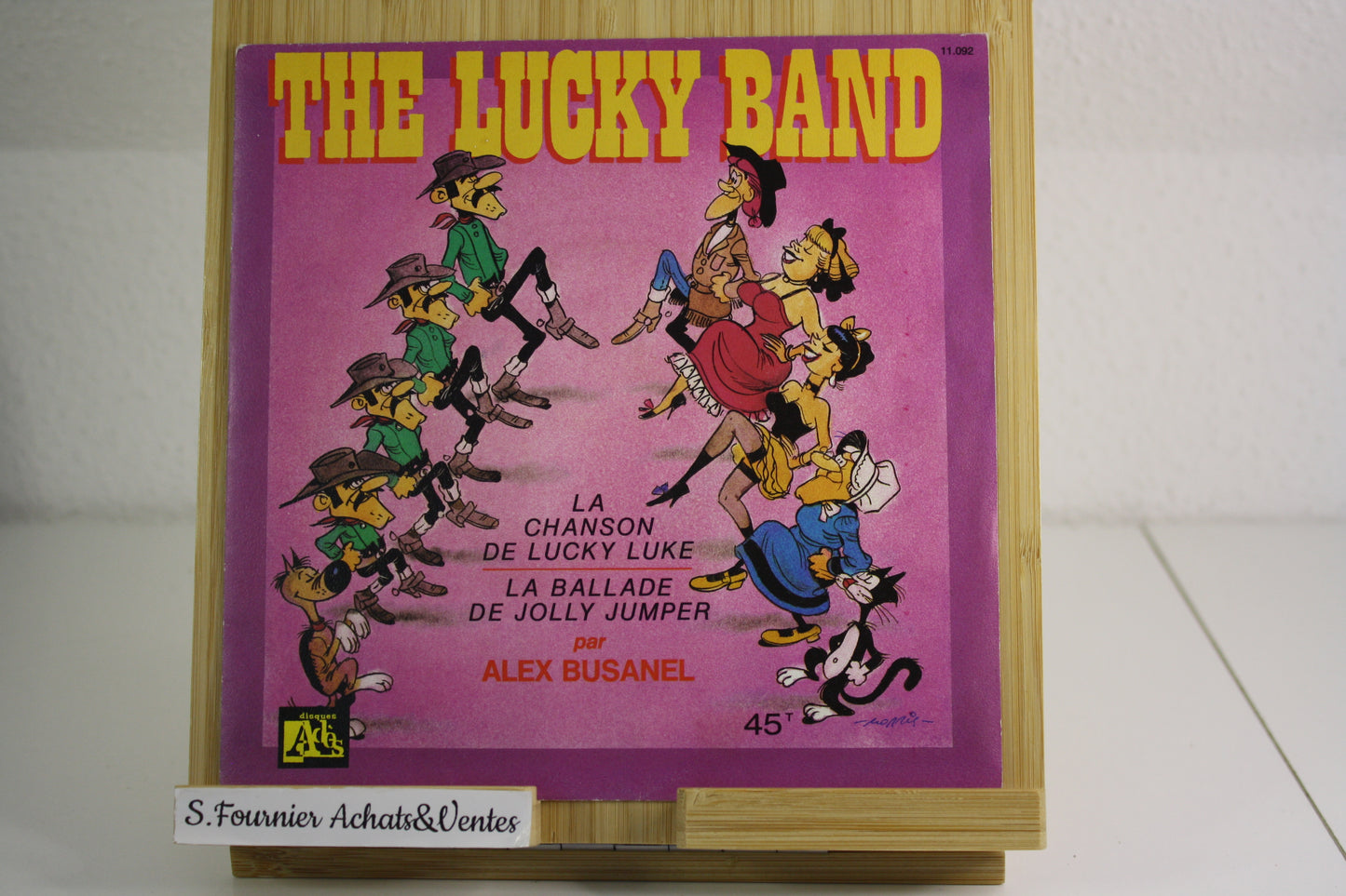 The Lucky Band – Lucky Luke – Alex Busanel – Disque Adès – Objet dérivé – 1984 – Disque 45T