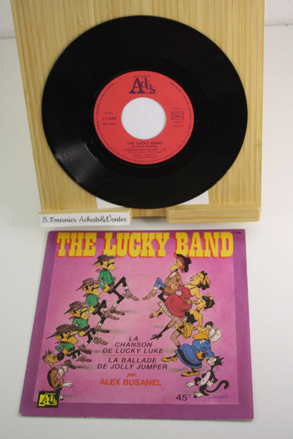 The Lucky Band – Lucky Luke – Alex Busanel – Disque Adès – Objet dérivé – 1984 – Disque 45T