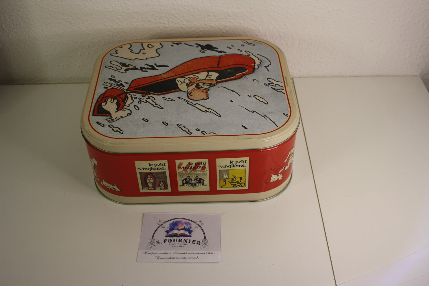 Boite métallique Tintin petit vingtième – Tintin – Hergé – Delacres – Objet dérivé – 2016