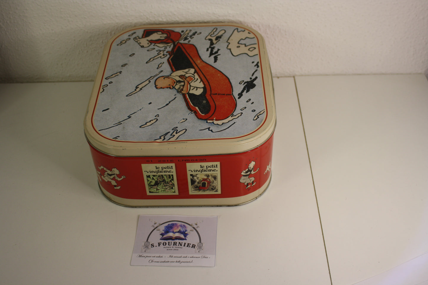 Boite métallique Tintin petit vingtième – Tintin – Hergé – Delacres – Objet dérivé – 2016