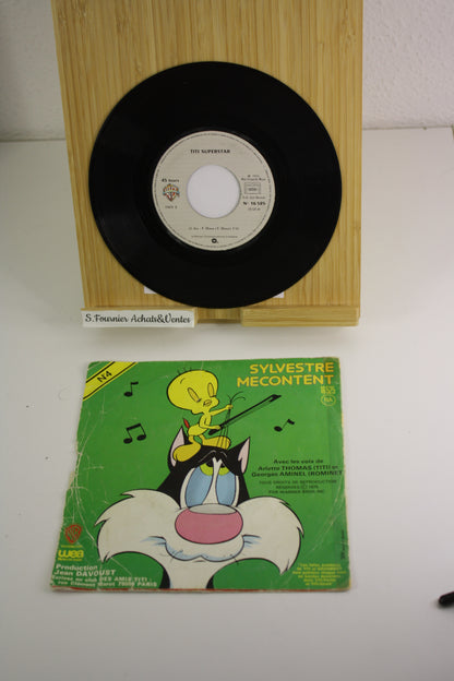 Titi Superstar – Titi et Sylvestre – Thomas Aminel – Disque WB – Objet dérivé – 1975 – Disque 45T