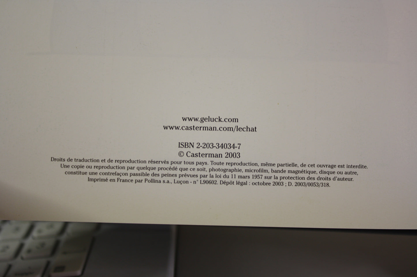 Et vous Chat Va ? – Le Chat – Geluck - Casterman – EO – 2003