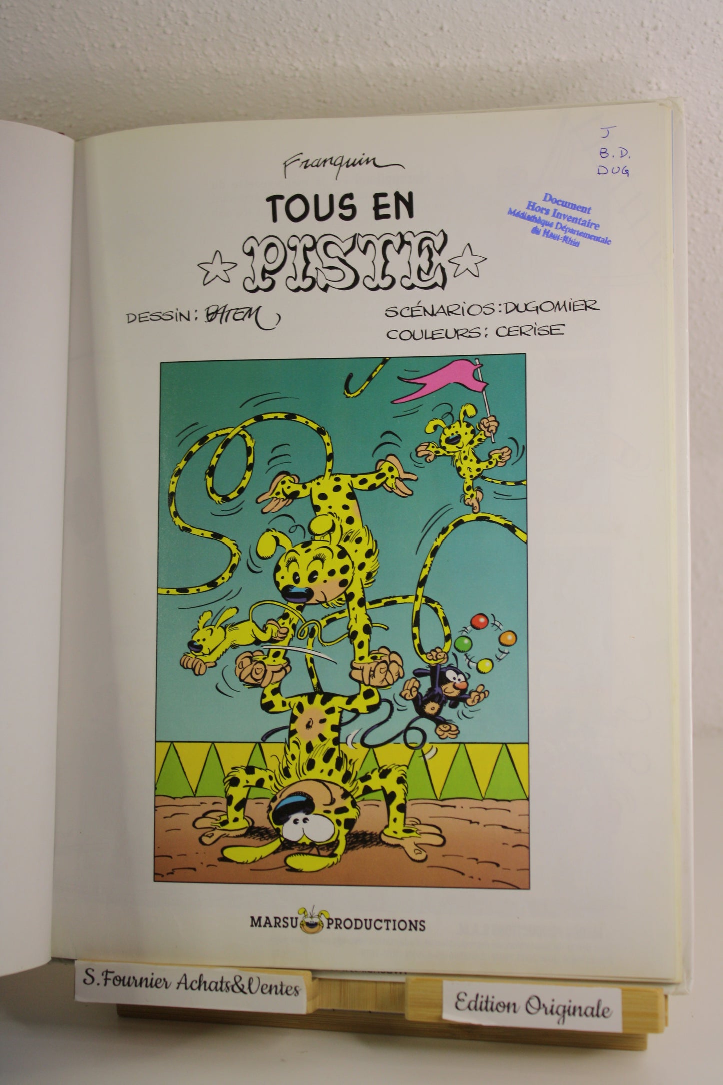 Tous en piste – Marsupilami – Franquin Batem Dugomier – Marsuproduction – EO – 2003