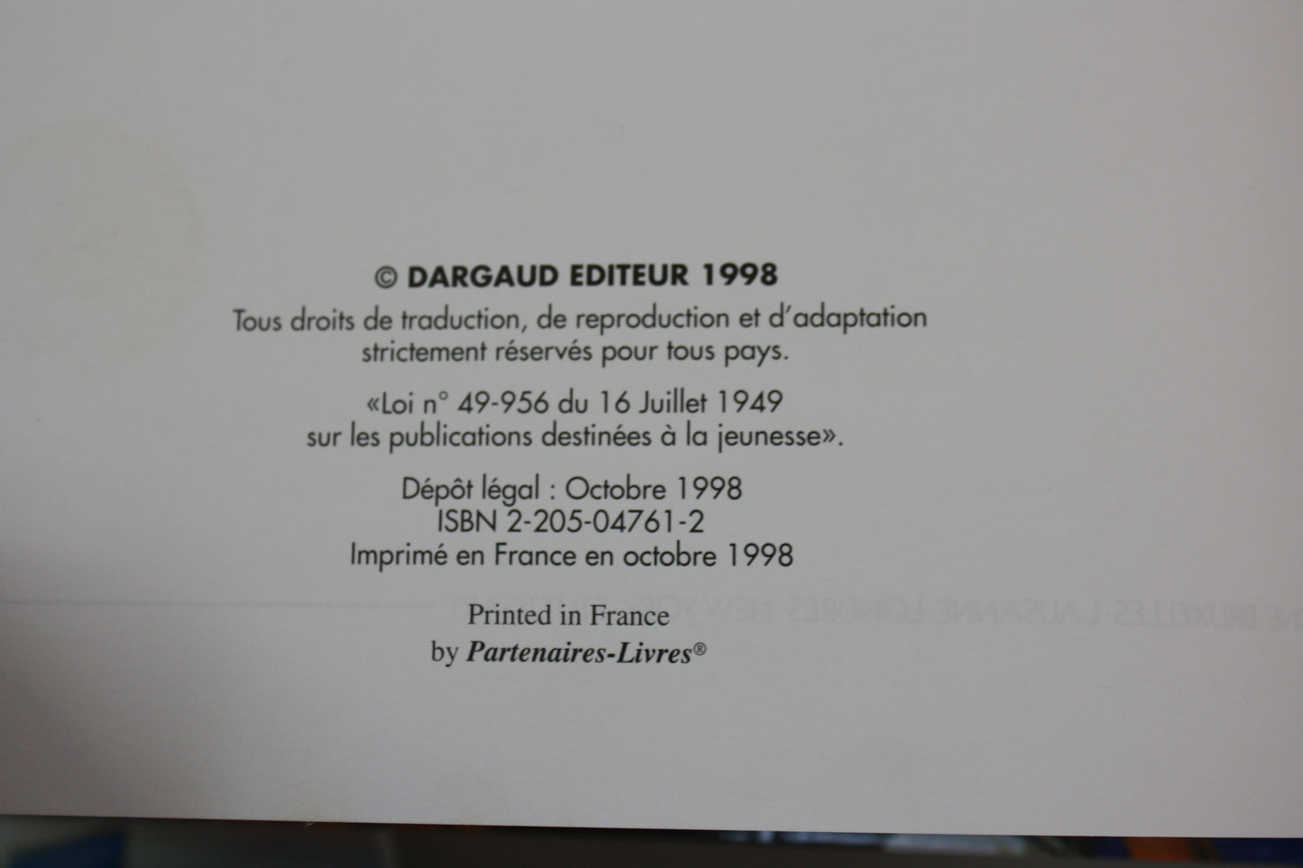 La créature – Aldébaran – Léo – Dargaud – Réédition – 1998