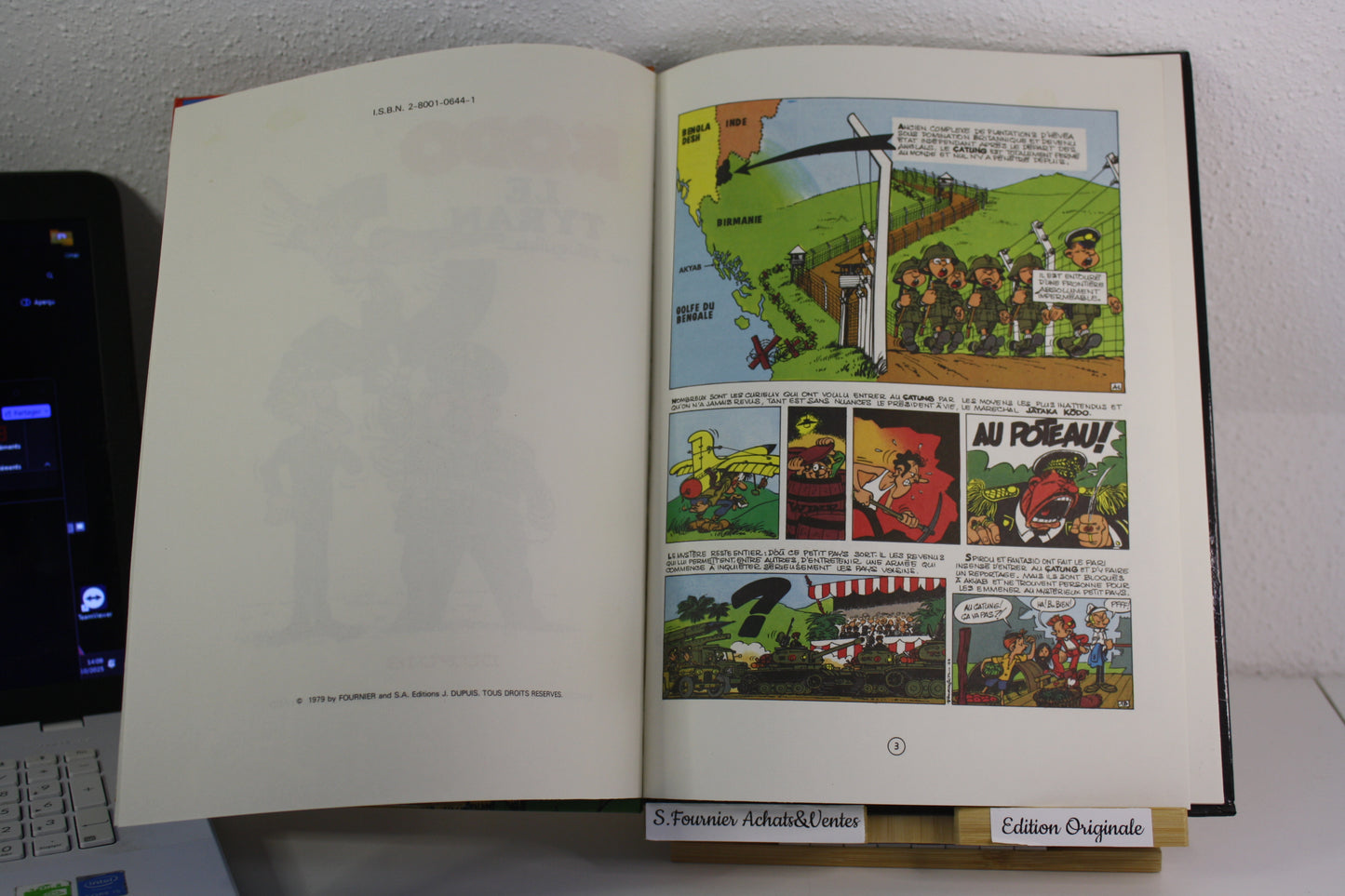 Kodo le Tyran – Spirou & Fantasio – Fournier – Dupuis – EO – 1979