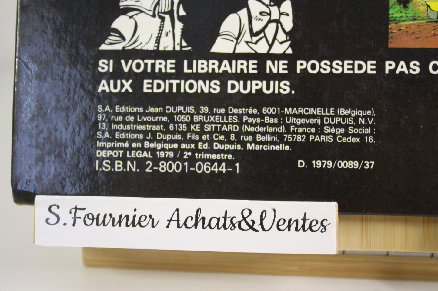 Kodo le Tyran – Spirou & Fantasio – Fournier – Dupuis – EO – 1979