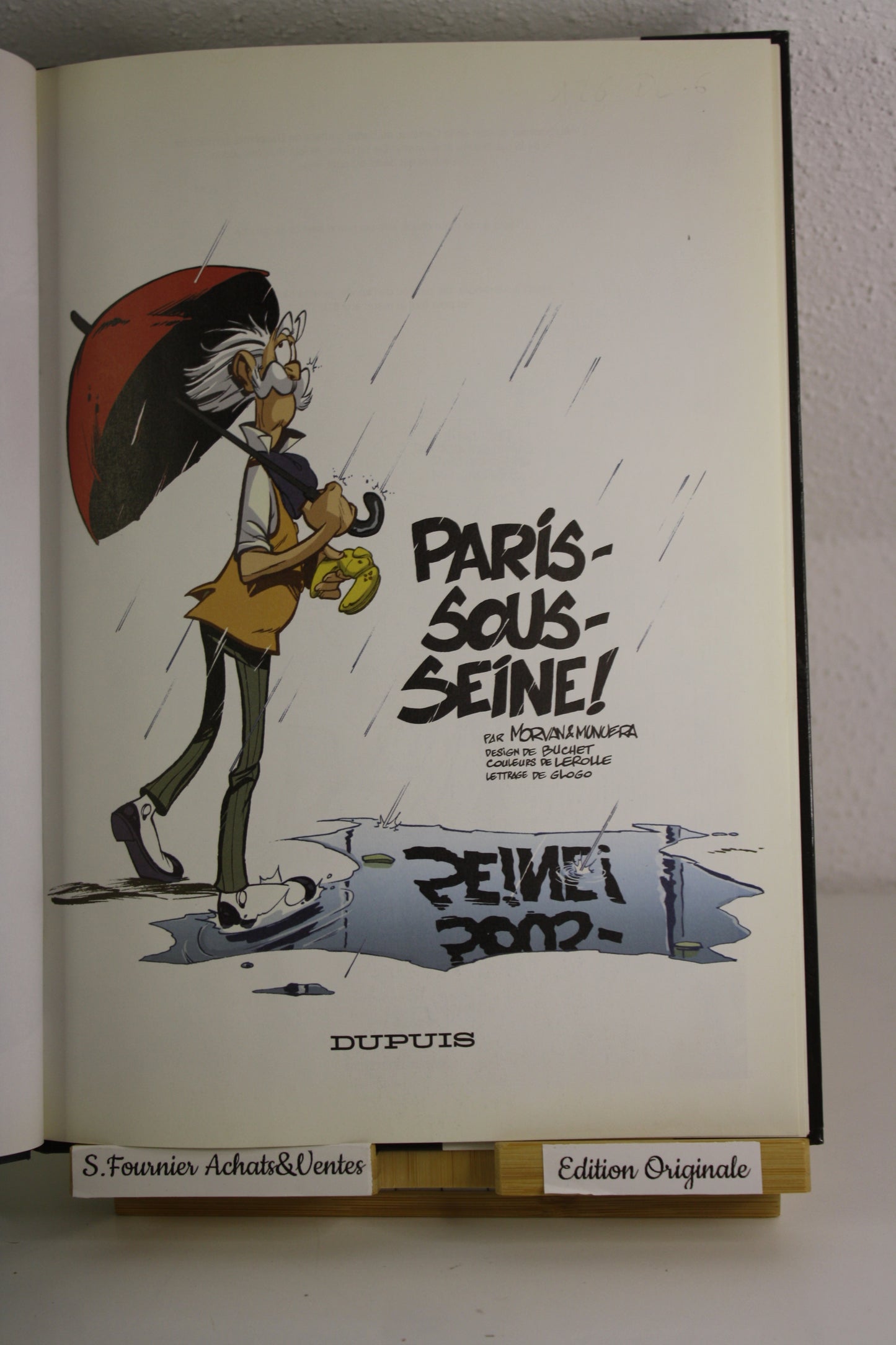 Paris sous seine – Spirou & Fantasio – Morvan Munuera – Dupuis – EO – 2004