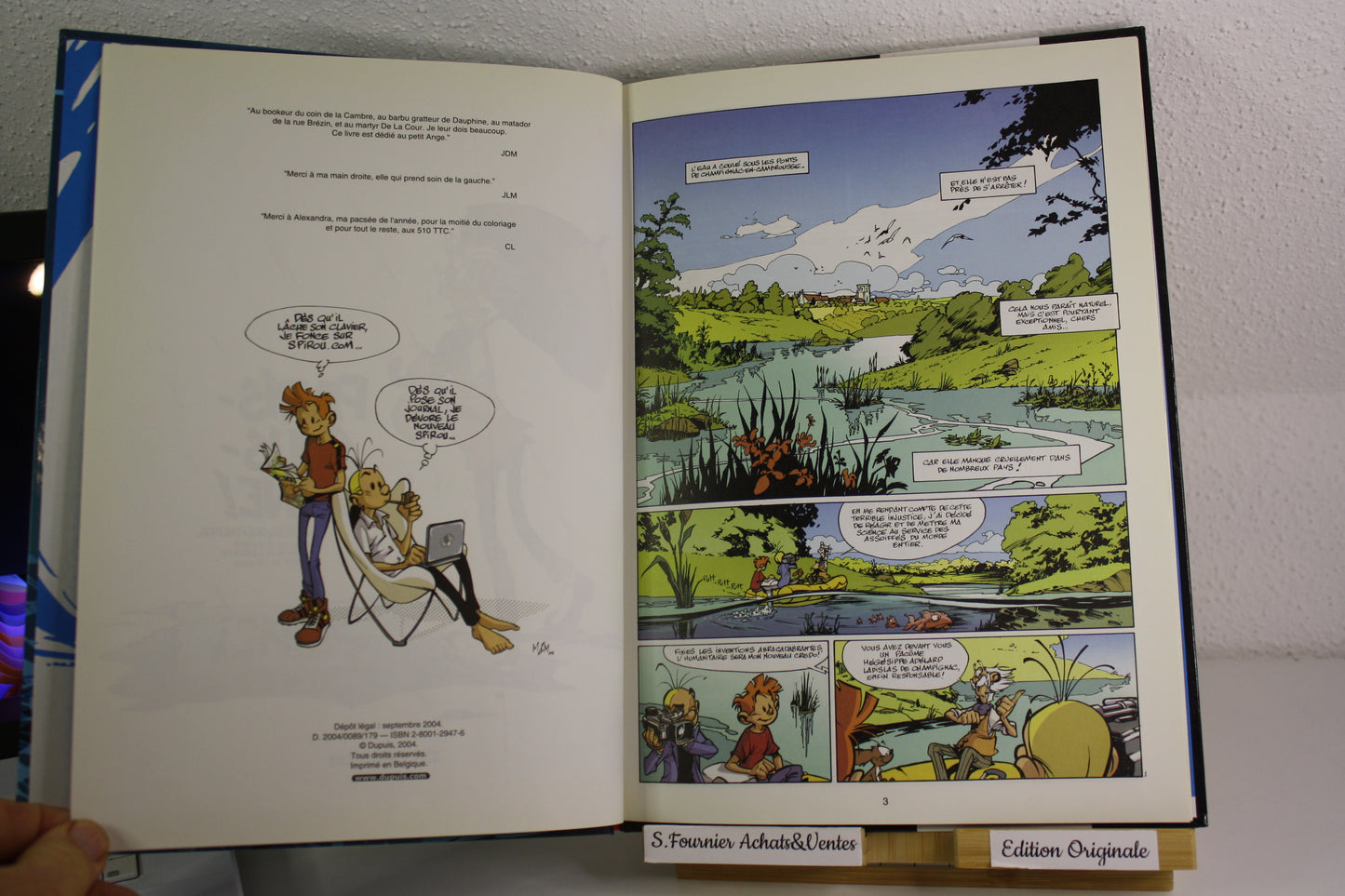 Paris sous seine – Spirou & Fantasio – Morvan Munuera – Dupuis – EO – 2004