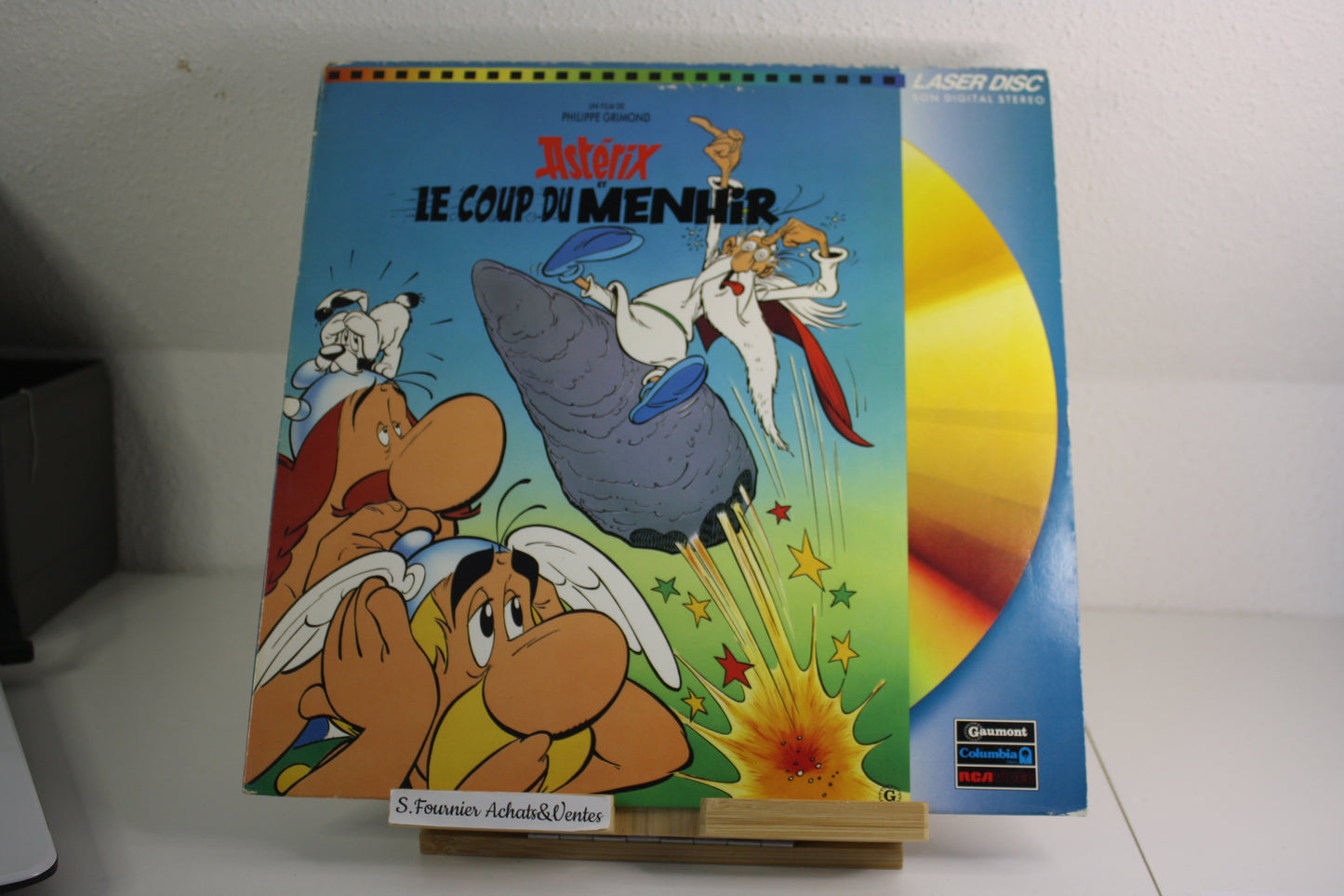 Laser Discs Vidéo « Le coup du Menhir » – Astérix – Philippe Grimon – Gaumont, Columbia, RCA – Objet dérivé – 1989