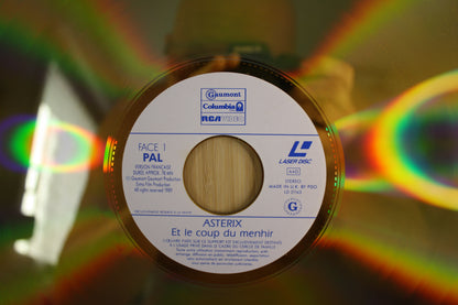 Laser Discs Vidéo « Le coup du Menhir » – Astérix – Philippe Grimon – Gaumont, Columbia, RCA – Objet dérivé – 1989