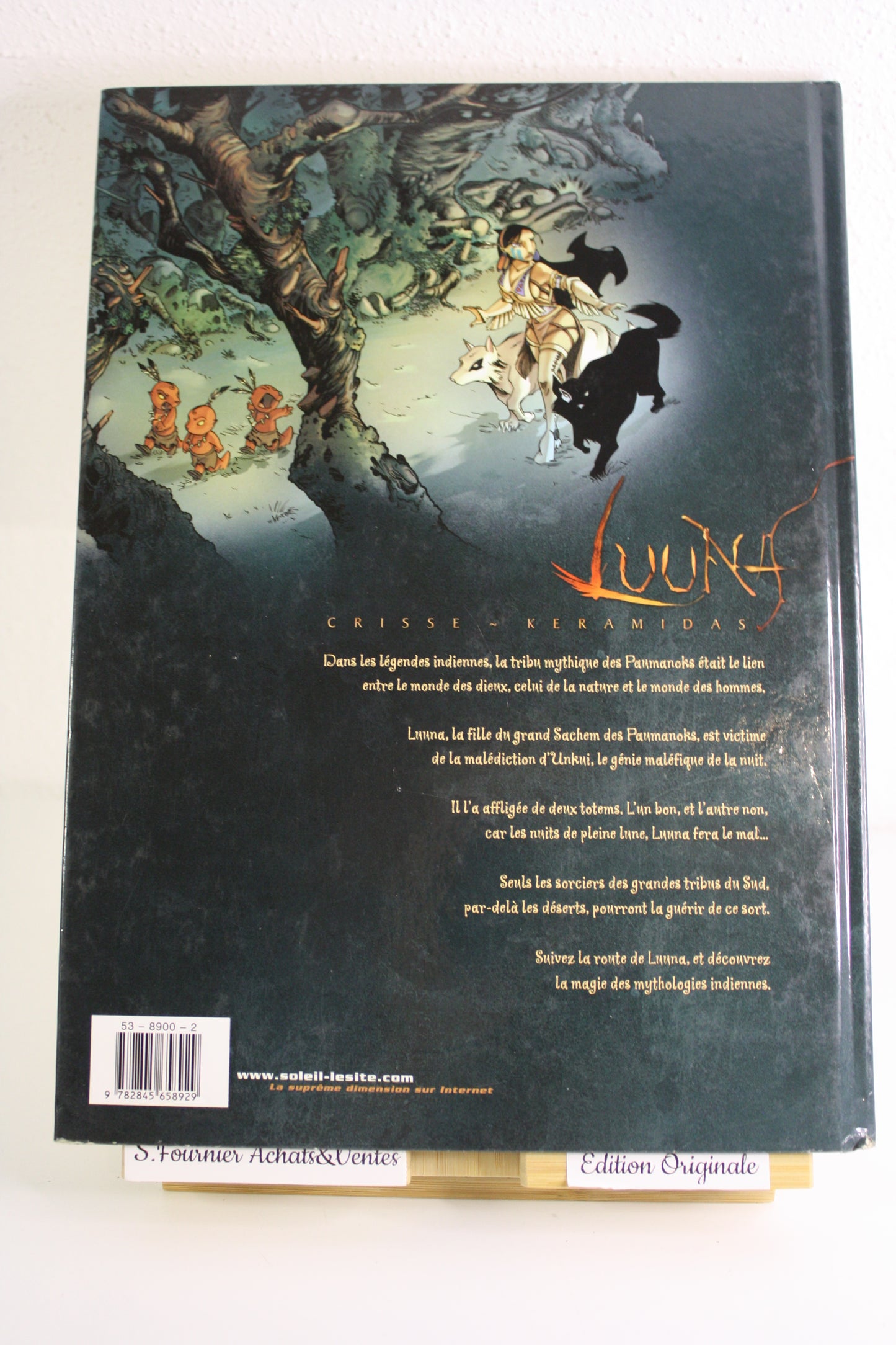 Dans les traces d’Oh Mah Ah – Luunas - Crisse, Keramidas – Soleil – EO - 2004 – plaque autocollant