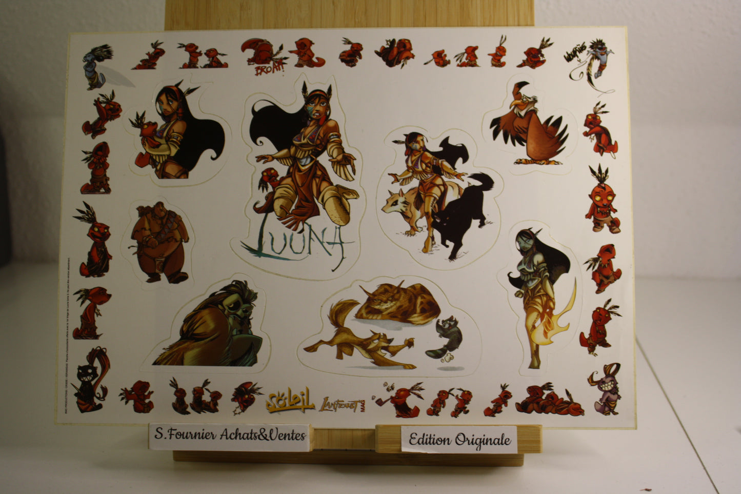 Dans les traces d’Oh Mah Ah – Luunas - Crisse, Keramidas – Soleil – EO - 2004 – plaque autocollant
