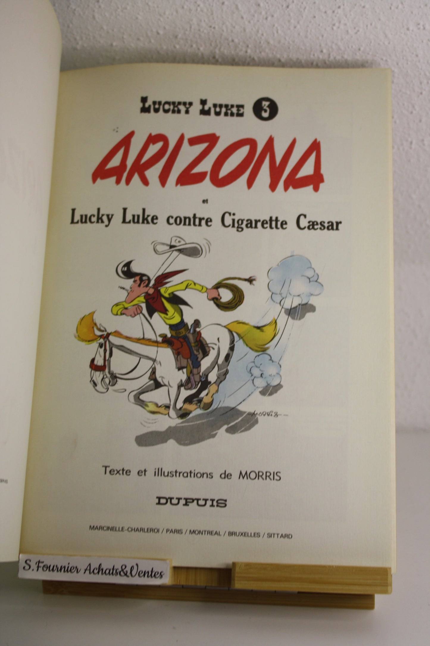 Arizona – Lucky Luke - Morris – Dupuis – Réédition - 1978 – Couverture souple