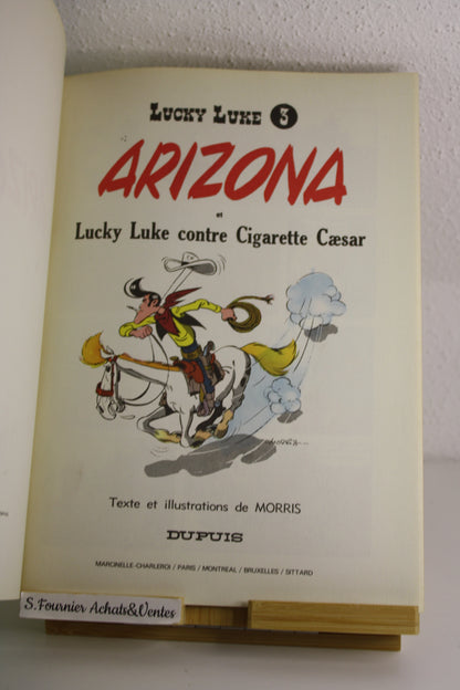 Arizona – Lucky Luke - Morris – Dupuis – Réédition - 1978 – Couverture souple