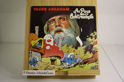 Disque vinyle 45t Au pays des Schtroumpfs – Schtroumpfs – Abraham Vader – IPG – Objet dérivé – 1977