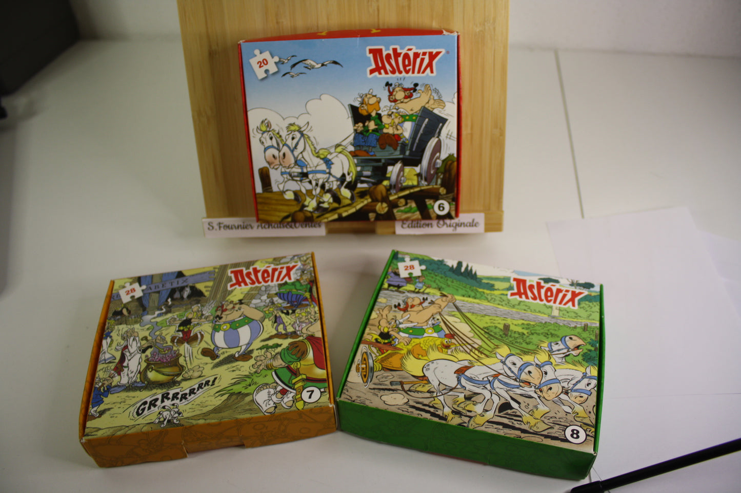 3 Mini Puzzles n°6, 7 et 8  – Astérix – Les éditons Albert René – Mac Donald – Objet dérivés – 2023