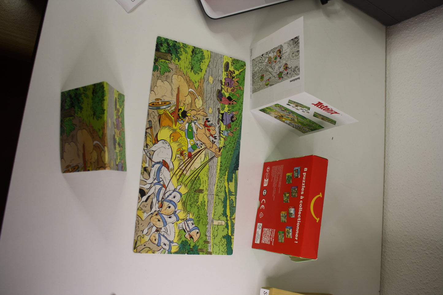 3 Mini Puzzles n°6, 7 et 8  – Astérix – Les éditons Albert René – Mac Donald – Objet dérivés – 2023