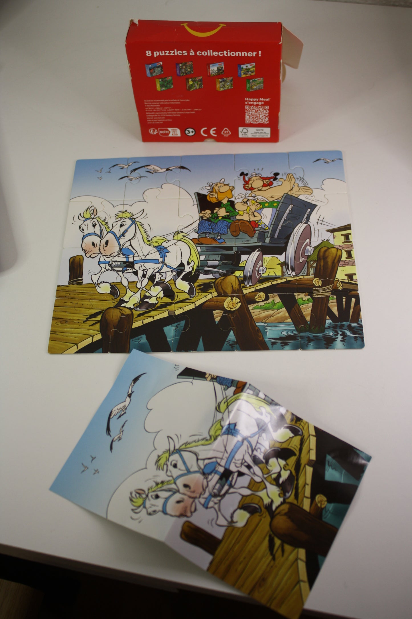 3 Mini Puzzles n°6, 7 et 8  – Astérix – Les éditons Albert René – Mac Donald – Objet dérivés – 2023