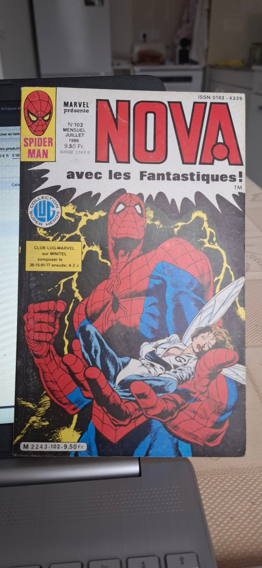 Les 4 Fantastiques : L'homme au grand pouvoir n°102 - Nova - - LUG Edition - Périodique - Juillet 1986