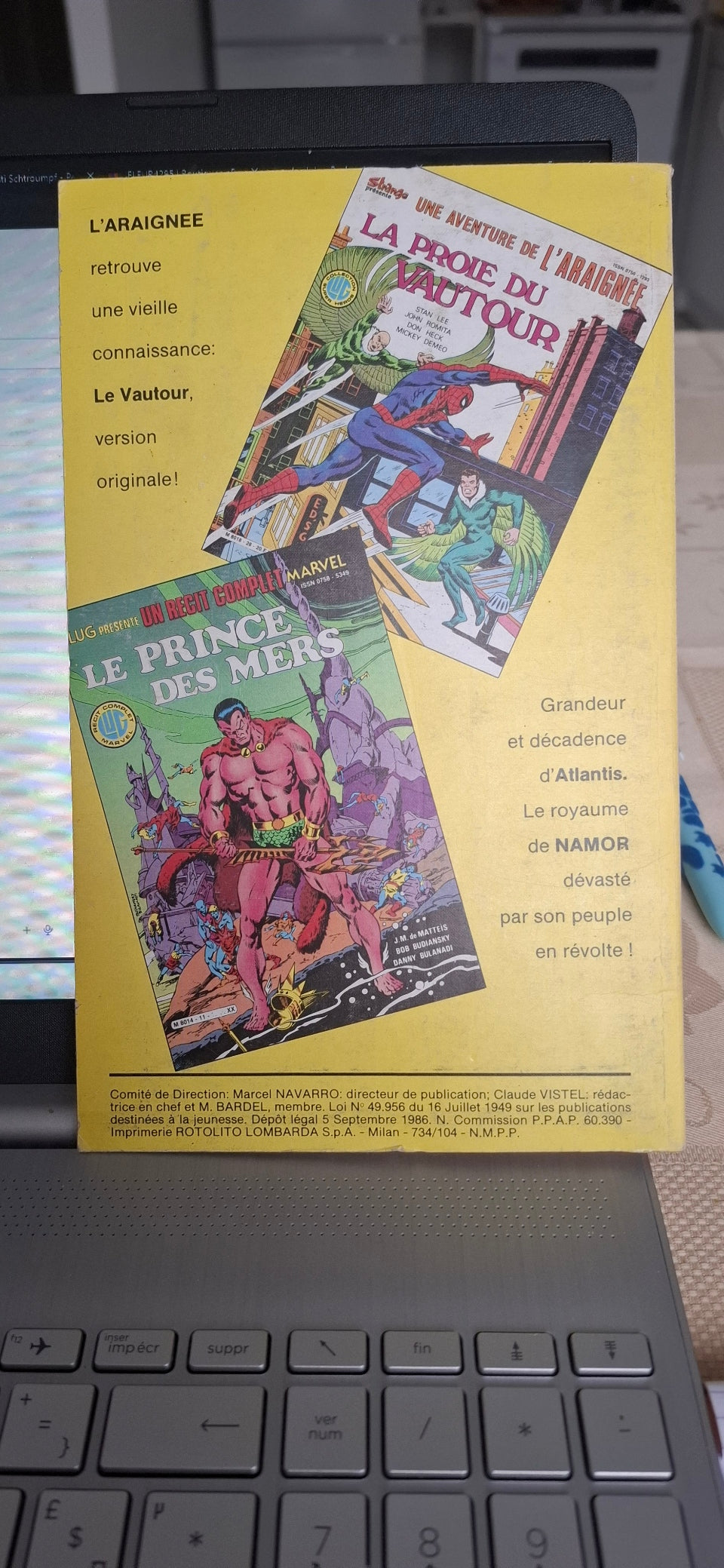 Les 4 Ftqs : Mission pour un homme mort ! n°104 - Nova - - LUG Edition - Périodique - Septembre 1986 (Copie)